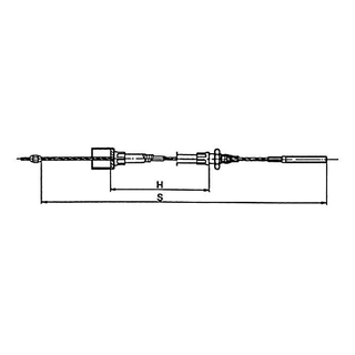 AL-KO Bowdenzge aushngbar Glocke 24 mm Gewinde M8 - Profi Longlife HL 530 mm / GL 740 mm