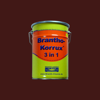 Brantho Korrux 3 in 1 5 Liter mahagoni-braun RAL 8016