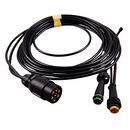 Kabelsatz 5 m lg. mit PVC-Stecker, 7-polig mit Abgang für...